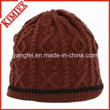 Sombrero de ganchillo de ganchillo jacquard de invierno